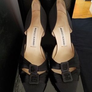 Kitten heel, slightly used Manolos